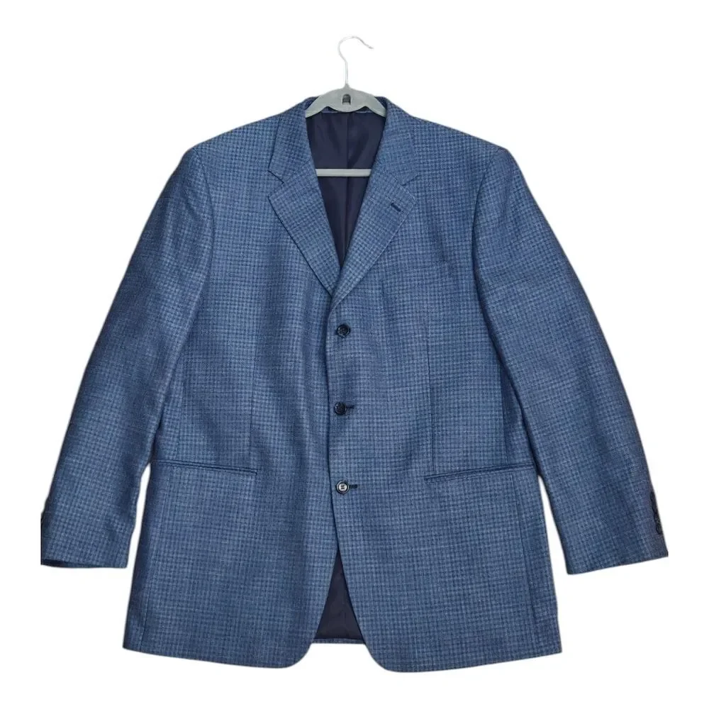 Norm Thompson Blue Patterned Blazer